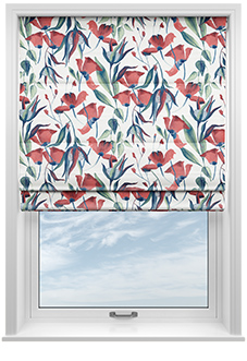Belle Fuchsia, Neapolitan - Roman Blind